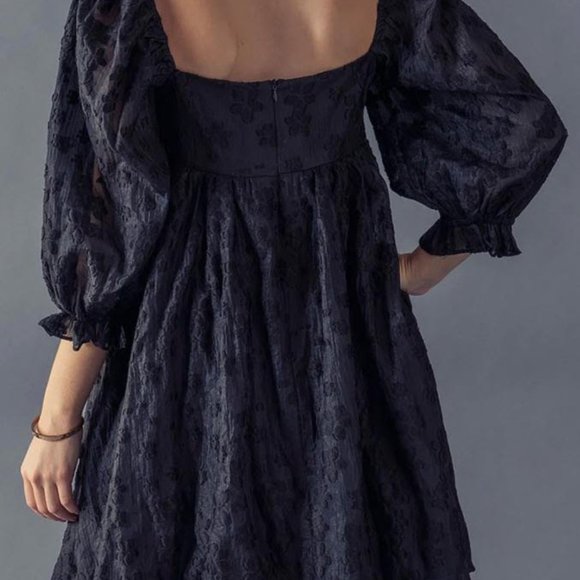 Escape Floral Embroidery Mini Dress - Picture 6 of 6